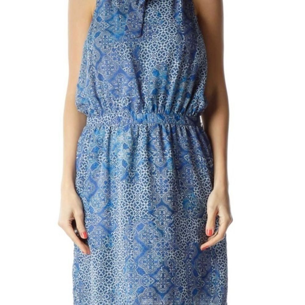 Banana Republic Womens Sleeveless Chiffon‎ Blouson Dress Sz 2